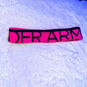 pink under armor head band